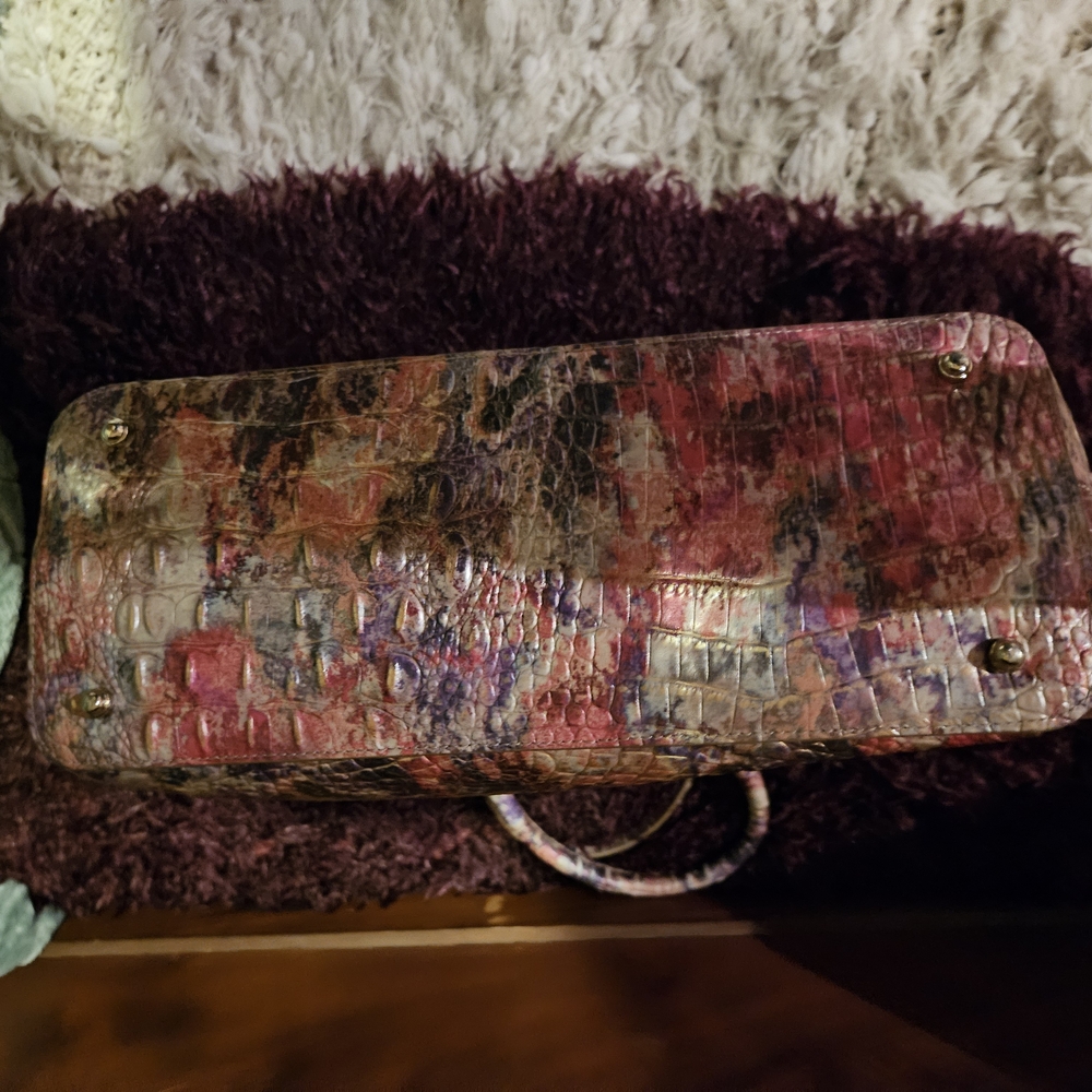 Brahmin Vibrant Multicolor Croc-Embossed Tote - Picture 7 of 8